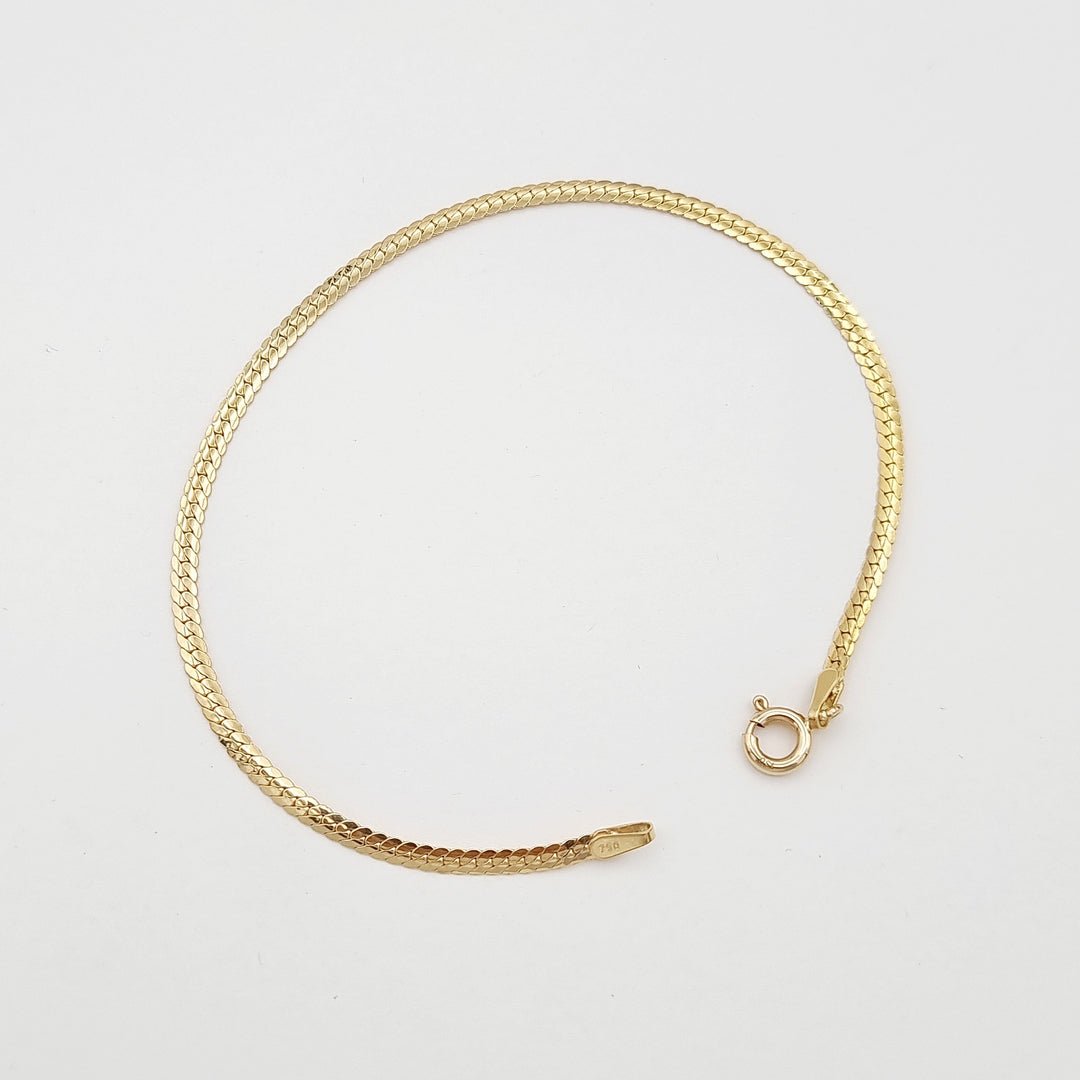 18K Real Gold Snake Bracelet
