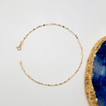 Load image into Gallery viewer, 18K Real Gold Thin Glittering Linked Bracelet