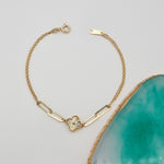 Load image into Gallery viewer, 18K Real Gold Elegant Flower Bracelet
