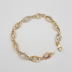 Load image into Gallery viewer, 18K Real Gold Oval Linked Bracelet