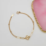 Load image into Gallery viewer, 18K Real Gold Elegant Flower Bracelet