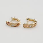 Load image into Gallery viewer, 18K Real Gold Curved Clip Earrings