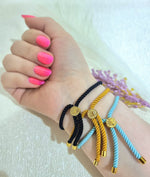 Load image into Gallery viewer, 18K Real Gold Thread Cross Bracelet
