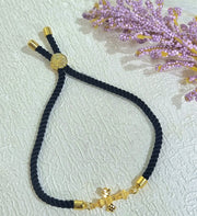 18K Real Gold Thread Cross Bracelet