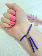 Load image into Gallery viewer, 18K Real Gold Thread Cross Bracelet
