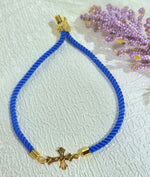 Load image into Gallery viewer, 18K Real Gold Thread Cross Bracelet

