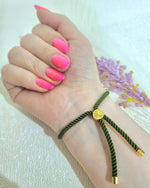 Load image into Gallery viewer, 18K Real Gold Thread Cross Bracelet
