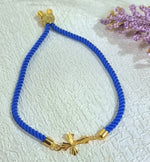Load image into Gallery viewer, 18K Real Gold Thread Cross Bracelet
