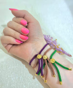 Load image into Gallery viewer, 18K Real Gold Thread Cross Bracelet
