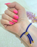 Load image into Gallery viewer, 18K Real Gold Thread Cross Bracelet
