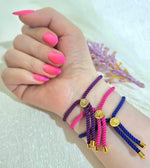 Load image into Gallery viewer, 18K Real Gold Thread Cross Bracelet
