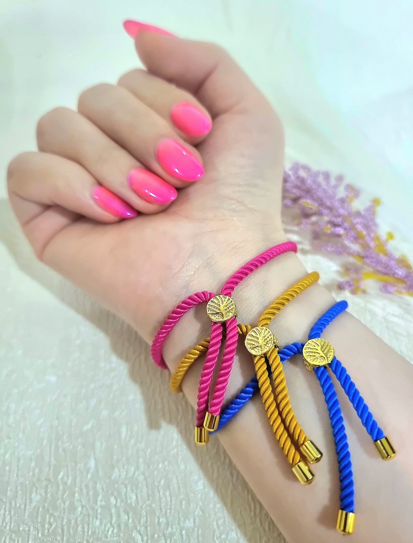 18K Real Gold Thread Cross Bracelet