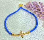 Load image into Gallery viewer, 18K Real Gold Thread Cross Bracelet
