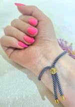 Load image into Gallery viewer, 18K Real Gold Thread Cross Bracelet
