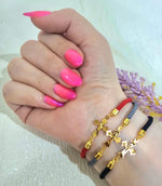 Load image into Gallery viewer, 18K Real Gold Thread Cross Bracelet
