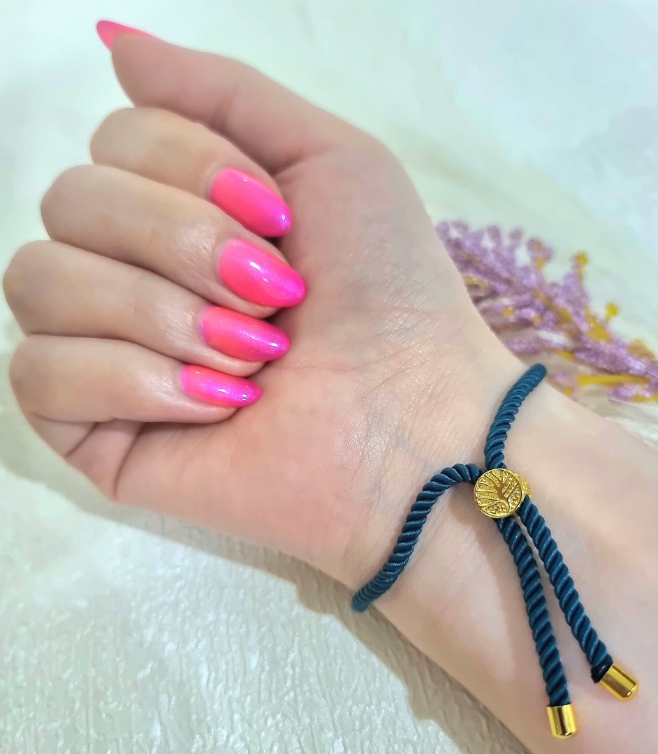 18K Real Gold Thread Cross Bracelet