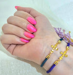 Load image into Gallery viewer, 18K Real Gold Thread Cross Bracelet
