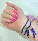 Load image into Gallery viewer, 18K Real Gold Thread Cross Bracelet
