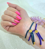 Load image into Gallery viewer, 18K Real Gold Thread Cross Bracelet

