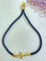 Load image into Gallery viewer, 18K Real Gold Thread Cross Bracelet
