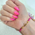 Load image into Gallery viewer, 18K Real Gold Thread Cross Bracelet
