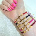 Load image into Gallery viewer, 18K Real Gold Thread Cross Bracelet
