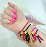 Load image into Gallery viewer, 18K Real Gold Thread Cross Bracelet
