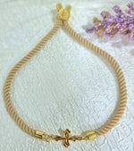 Load image into Gallery viewer, 18K Real Gold Thread Cross Bracelet

