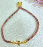 Load image into Gallery viewer, 18K Real Gold Thread Cross Bracelet
