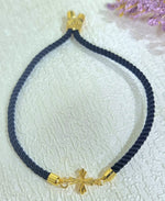 Load image into Gallery viewer, 18K Real Gold Thread Cross Bracelet
