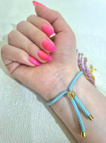 Load image into Gallery viewer, 18K Real Gold Thread Cross Bracelet
