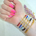 Load image into Gallery viewer, 18K Real Gold Thread Cross Bracelet
