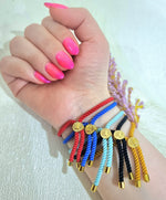 Load image into Gallery viewer, 18K Real Gold Thread Cross Bracelet
