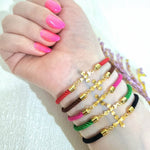 Load image into Gallery viewer, 18K Real Gold Thread Cross Bracelet
