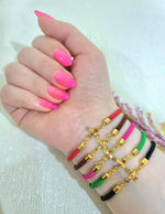 Load image into Gallery viewer, 18K Real Gold Thread Cross Bracelet
