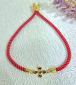 Load image into Gallery viewer, 18K Real Gold Thread Cross Bracelet
