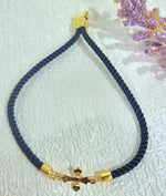 Load image into Gallery viewer, 18K Real Gold Thread Cross Bracelet
