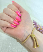 Load image into Gallery viewer, 18K Real Gold Thread Cross Bracelet
