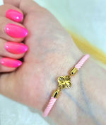 Load image into Gallery viewer, 18K Real Gold Thread Flower Bracelet
