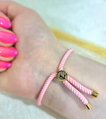 Load image into Gallery viewer, 18K Real Gold Thread Flower Bracelet
