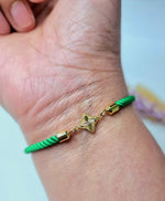 Load image into Gallery viewer, 18K Real Gold Flower Thread Bracelet
