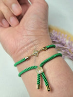 Load image into Gallery viewer, 18K Real Gold Flower Thread Bracelet
