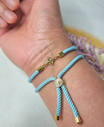 Load image into Gallery viewer, 18K Real Gold Flower Thread Bracelet
