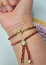 Load image into Gallery viewer, 18K Real Gold Flower Thread Bracelet
