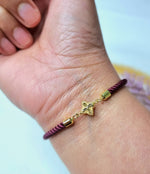 Load image into Gallery viewer, 18K Real Gold Flower Thread Bracelet
