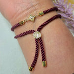 Load image into Gallery viewer, 18K Real Gold Flower Thread Bracelet

