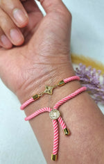 Load image into Gallery viewer, 18K Real Gold Flower Thread Bracelet
