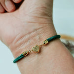 Load image into Gallery viewer, 18K Real Gold Heart Thread Bracelet
