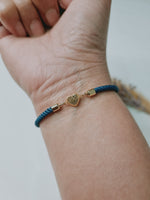 Load image into Gallery viewer, 18K Real Gold Heart Thread Bracelet
