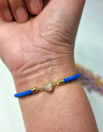 Load image into Gallery viewer, 18K Real Gold Heart Thread Bracelet
